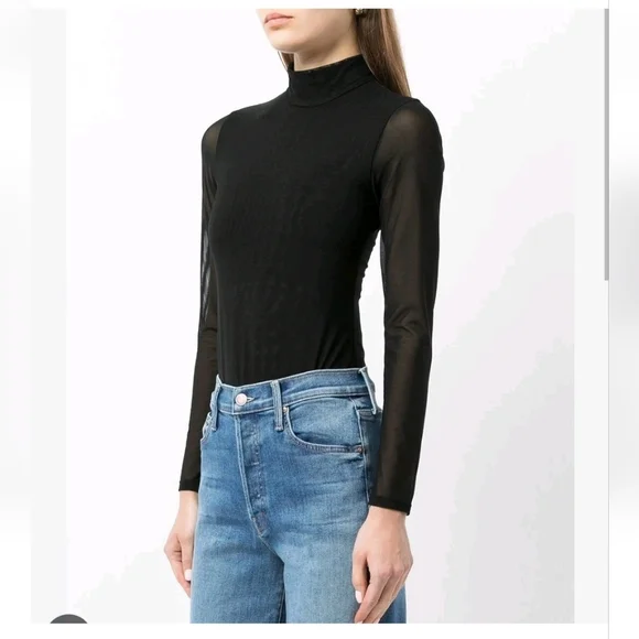 Alice + Olivia Clarinda Turtleneck Long Sleeve Bodysuit Size XL NWT $395 - Picture 12 of 16